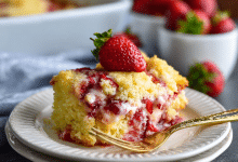 Classic Strawberry Dump Cake with Yellow Cake Mix