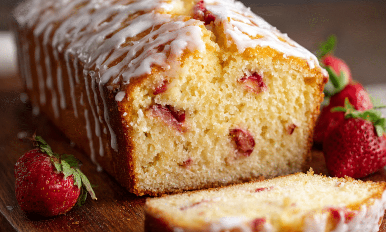 Classic Strawberry Pound Cake