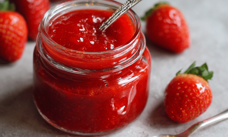 Classic Strawberry Purée for Cakes