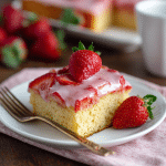 Classic Strawberry Sheet Cake with Glaze – A Sweet Taste of Summer in Every Bite