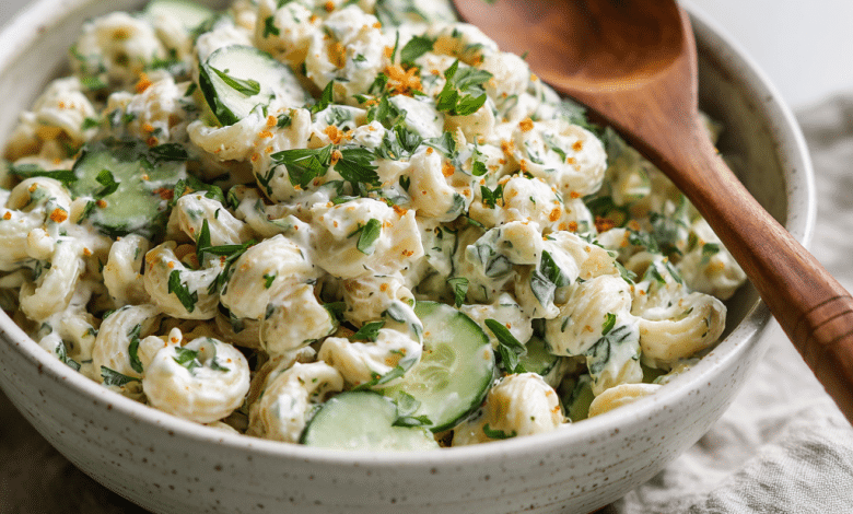 Creamy Cucumber Pasta Salad – A Cool, Comforting Bowl of Summer Love