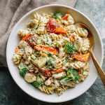 Creamy Italian Pasta Salad with Vegetables – The Bowl That Feels Like Summer at Home