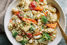 Creamy Italian Pasta Salad with Vegetables – The Bowl That Feels Like Summer at Home