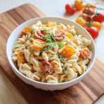 Creamy Pasta Salad with Cherry Tomatoes – A Bowl Full of Summer Love