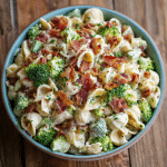 Creamy Ranch Pasta Salad with Bacon