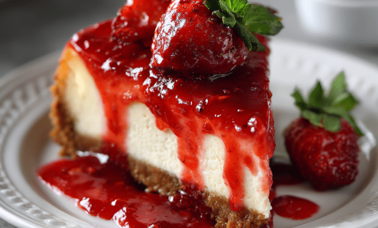 Easy Strawberry Sauce for Cheesecake