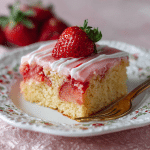 Strawberry Sheet Cake with Cream Cheese Frosting – A Sweet Slice of Love from My Kitchen