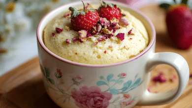 Eggless Vanilla Mug Cake with Milk – A Soft Little Hug in a Cup