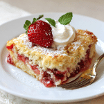 Fresh Strawberry and White Cake Mix Dump Cake