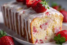 Frozen Strawberry Pound Cake