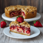 Gluten Free Strawberry Crumble Cake