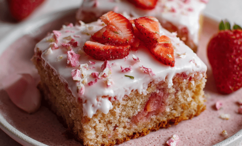 Gluten Free Strawberry Sheet Cake