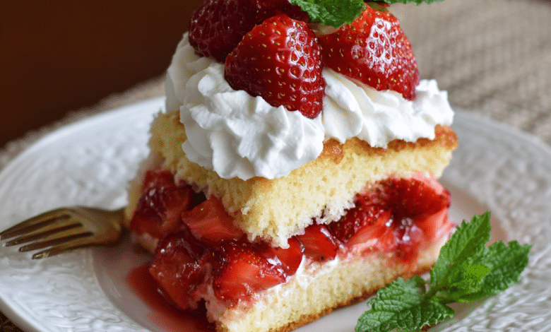 Gluten Free Strawberry Shortcake with Whipped Cream