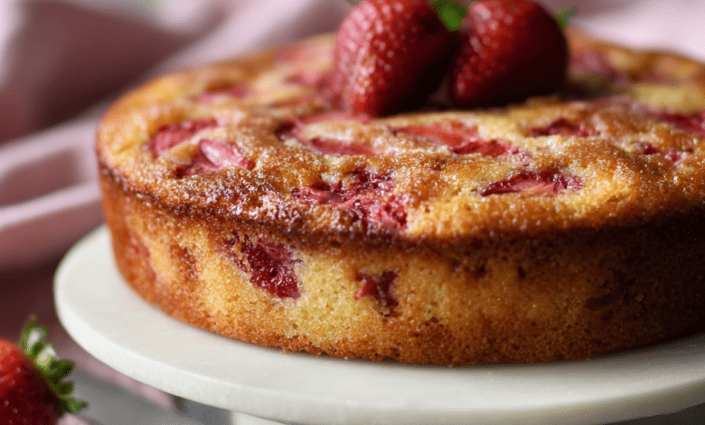 Gluten Free Strawberry Spoon Cake