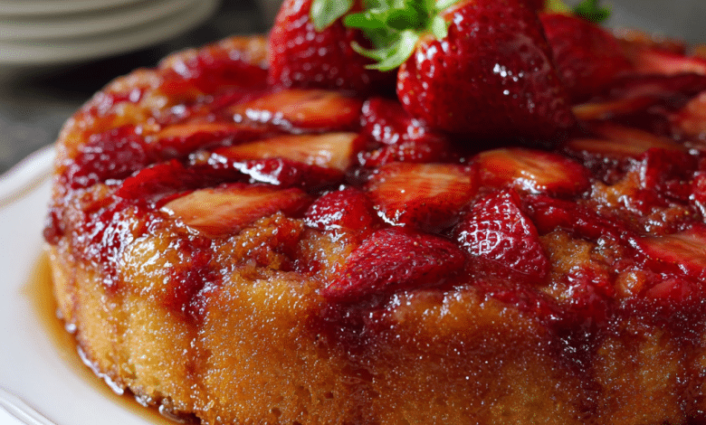 Gluten Free Strawberry Snack Cake