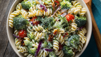 Healthy Broccoli Pasta Salad with Yogurt Dressing – A Fresh Bowl of Love for Everyday Life