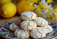 Lemon Crinkle Cookies for Spring