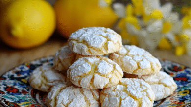 Lemon Crinkle Cookies for Spring