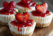Mini Strawberry Cheesecake Cups