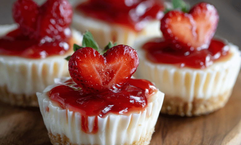 Mini Strawberry Cheesecake Cups