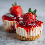Mini Strawberry Cheesecake Cups