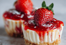 Mini Strawberry Cheesecake Cups