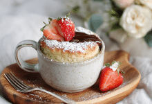 Naturally Sweetened Vanilla Mug Cake
