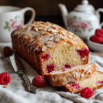 Raspberry Almond Loaf Cake
