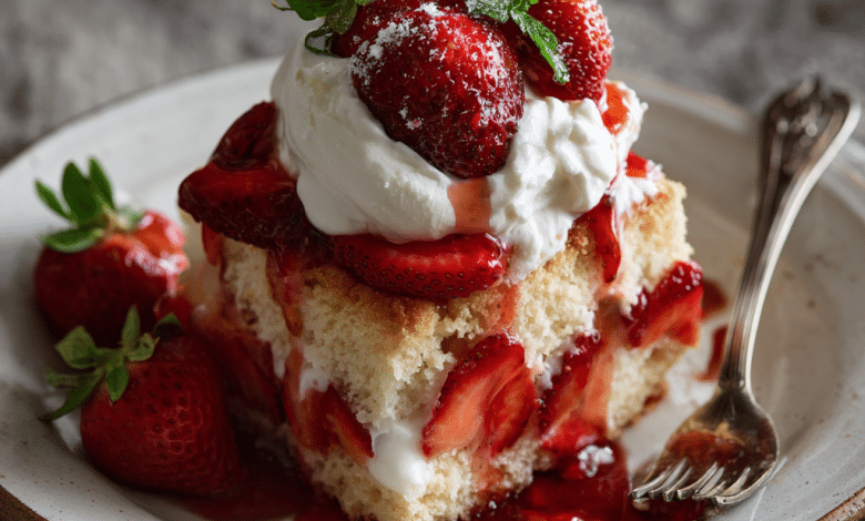 Simple Gluten Free Strawberry Shortcake Dessert