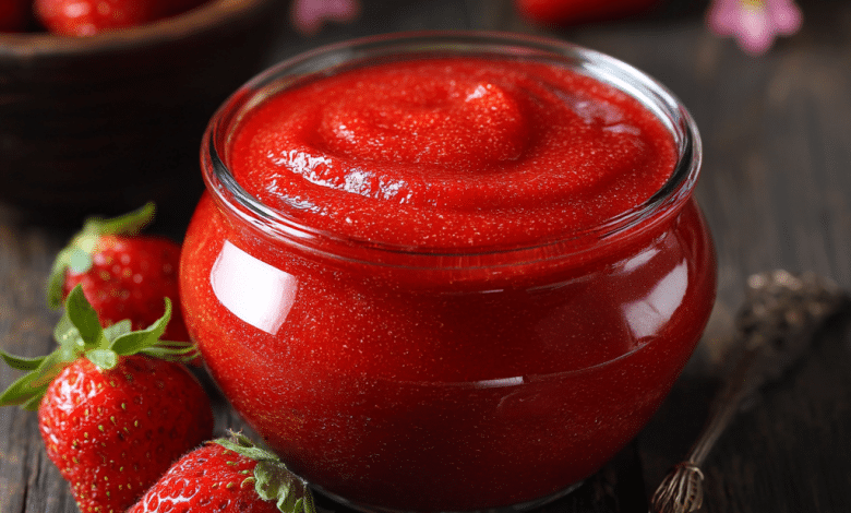 Smooth Strawberry Purée Without Sugar – Naturally Sweet & Made with Love