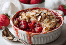 Strawberry Almond Dump Cake
