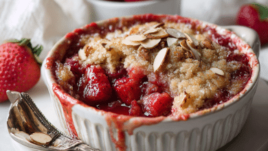 Strawberry Almond Dump Cake