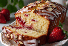 Strawberry Sour Cream Pound Cake