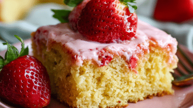 Strawberry Buttermilk Sheet Cake