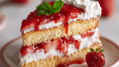 Strawberry Cake Filling Without Gelatin – Fresh, Silky, and Made with Love