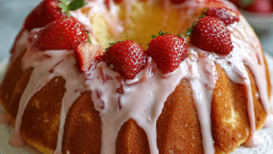 Strawberry Cheesecake Bundt Cake