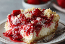 Strawberry Cheesecake Dump Cake