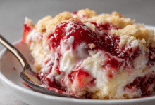 Strawberry Cheesecake Dump Cake