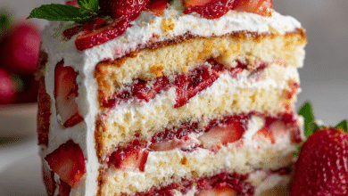 Strawberry Cheesecake Layer Cake