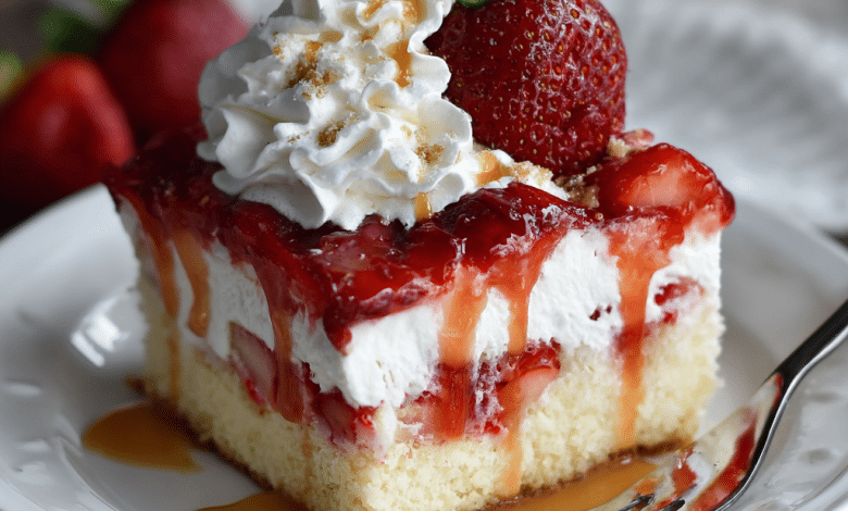 No Bake Strawberry Cheesecake