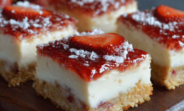 Strawberry Brownie Sheet Cake
