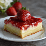 Strawberry Cheesecake Sheet Cake Bars