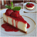 Strawberry Cheesecake Using Strawberry Sauce