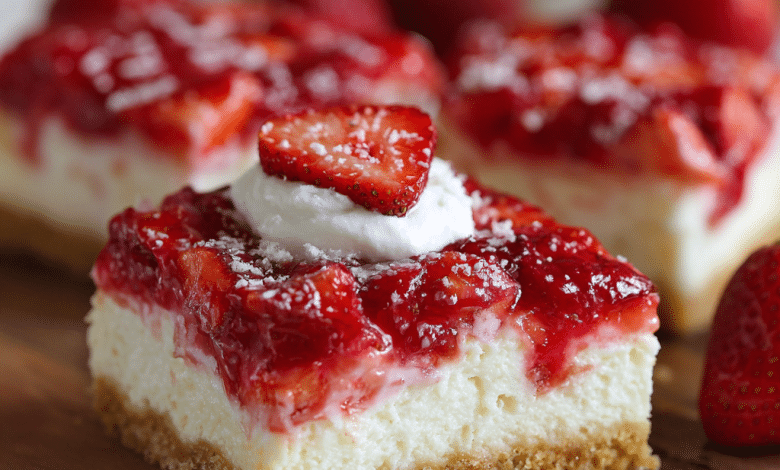 Strawberry Cream Cheese Cake Bars – Sweet Memories in Every Bite