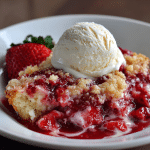 Strawberry Cream Cheese Dump Cake