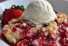 Strawberry Cream Cheese Dump Cake