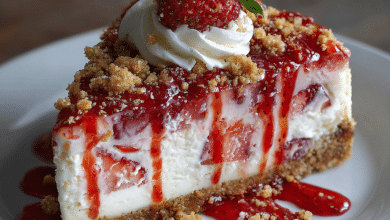 Strawberry Crunch Cheesecake