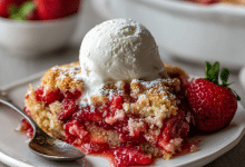 Strawberry Dump Cake with Cream Cheese