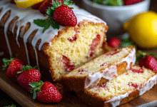Strawberry Lemon Pound Cake