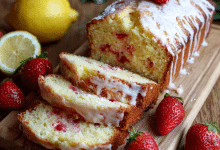 Strawberry Lemon Yogurt Cake
